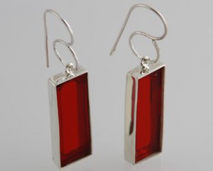 Mexican Sterling Silver 925 Silver Earrings "Vitral" Collection