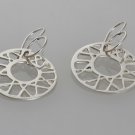 Mexican Sterling Silver 925 Silver Earrings, Nautilus Collection