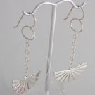 Mexican Sterling Silver 925 Silver Earrings "Abanicos"