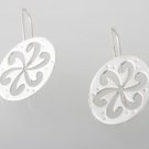 Mexican Sterling Silver 925 Silver Earrings, Musical Collection Medium