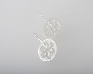 Mexican Sterling Silver 925 Silver Earrings, Musical Collection Small
