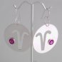 Mexican Sterling Silver 925 Silver Earrings "Hor&Atilde;&sup3;scopo" Collection - Aries.