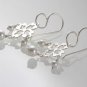 Mexican Sterling Silver 925 Silver Earrings, "Encajes" with pearls.