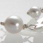 Mexican Sterling Silver 925 Silver Earrings, "Encajes" with pearls.