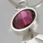 Mexican Sterling Silver 925 Silver Earrings Corazón de Hierro Collection Colored stone