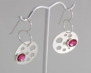 Mexican Sterling Silver 925 Silver Earrings "Fibonacci" Collection.