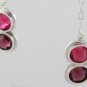 Mexican Sterling Silver 925 Silver Earrings, Colored stone (It may vary).