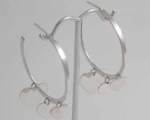 Mexican Sterling Silver 925 Silver Earrings  "LOVE" Collection