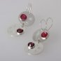 Mexican Sterling Silver 925 Silver Earrings "Fibonacci" Collection Double.