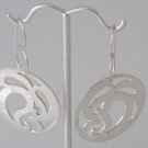 Mexican Sterling Silver 925 Silver Earrings "Paisley" Collection