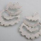 Mexican Sterling Silver 925 Silver Earrings "Nuvo" Collection Large