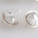 Mexican Sterling Silver 925 Silver Earrings Triangular "Eclipse" Collection