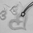 Mexican Sterling Silver 925 Silver Earrings Crossed Hearts