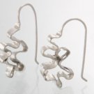 Mexican Sterling Silver 925 Silver Earrings Abstracto Collection