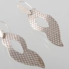 Mexican Sterling Silver 925 Silver Earrings "Rehilete" with texture.