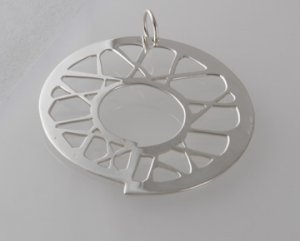 Mexican Sterling Silver 925 Silver Pendant "Nautilus"