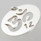 Mexican Sterling Silver 925 Silver Pendant "OM"