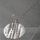 Mexican Sterling Silver 925 Silver Pendant "Eclipse" Collection - Sunset