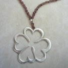 Mexican Sterling Silver 925 Silver Pendant Four Hearts.
