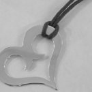 Mexican Sterling Silver 925 Silver Pendant Crossed Heart