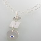 Mexican Sterling Silver 925 Silver Pendant Geo Collection with lapislazuli