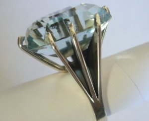 Mexican Sterling Silver 925 Silver Ring with cristal.
