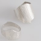 Mexican Sterling Silver 925 Silver Small Ring "Rehilete" with texture.