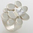 Mexican Sterling Silver 925 Silver  Ring "Camino de piedra" Collection with Zircon