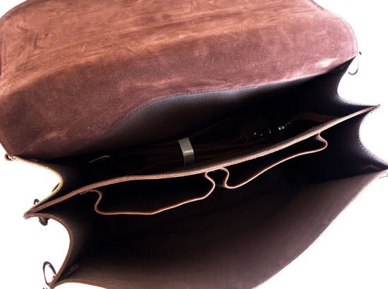Handmade Vintage Style Leather Men's Briefcase Backpack Travel Bag Huge ...