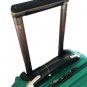 3 Pc Luggage Set Hardside Rolling 4Wheel Spinner Polycarb Case Travel Croc Green