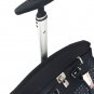 19" Computer/Laptop Bag Tote Duffel Rolling Wheel Case Purse Tablet Dots White