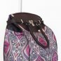 19" Computer/Laptop Bag Tote Duffel Rolling Wheel Case Purse Tablet Taj Pink