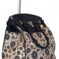 19" Computer/Laptop Bag Tote Duffel Rolling Wheel Case Purse Tablet Flower Cream