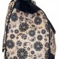 19" Computer/Laptop Bag Tote Duffel Rolling Wheel Case Purse Tablet Flower Cream