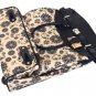 19" Computer/Laptop Bag Tote Duffel Rolling Wheel Case Purse Tablet Flower Cream