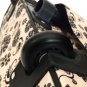 19" Computer/Laptop Bag Tote Duffel Rolling Wheel Case Purse Tablet Flower Cream
