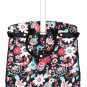 19" Computer/Laptop Bag Tote Duffel Rolling Wheel Case Purse Tablet Flower Black