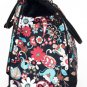 19" Computer/Laptop Bag Tote Duffel Rolling Wheel Case Purse Tablet Flower Black