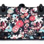 19" Computer/Laptop Bag Tote Duffel Rolling Wheel Case Purse Tablet Flower Black
