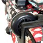 19" Computer/Laptop Bag Tote Duffel Rolling Wheel Case Purse Tablet Flower Black
