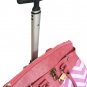 19" Computer/Laptop Bag Tote Duffel Rolling Wheel Case Purse Tablet Chevron Pink