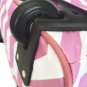 19" Computer/Laptop Bag Tote Duffel Rolling Wheel Case Purse Tablet Chevron Pink
