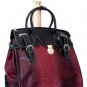 21"Computer/Laptop Bag Tote Duffel Carry Rolling 4Wheel Spinner Luggage Croc Red