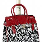 21" Computer/Laptop Bag Tote Duffel Carry Rolling 4 Wheel Spinner Luggage Zebra