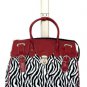 21" Computer/Laptop Bag Tote Duffel Carry Rolling 4 Wheel Spinner Luggage Zebra