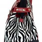 21" Computer/Laptop Bag Tote Duffel Carry Rolling 4 Wheel Spinner Luggage Zebra