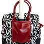 21" Computer/Laptop Bag Tote Duffel Carry Rolling 4 Wheel Spinner Luggage Zebra