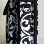 17" Computer/Laptop Briefcase Bag Padded Travel Luggage Case Damask/Floral White