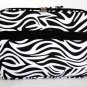 17" Computer/Laptop Ipad Briefcase Bag Padded Travel Office CarryOn Zebra Black