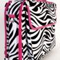 17" Computer/Laptop Ipad Briefcase Bag Padded Travel Office CarryOn Zebra Pink